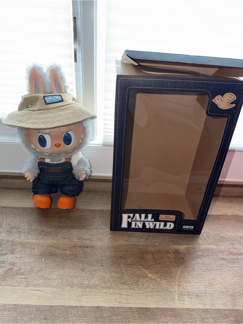 Fall In Wild Plush Bunny with Beige Hat and Orange Boots by Fall In Wild